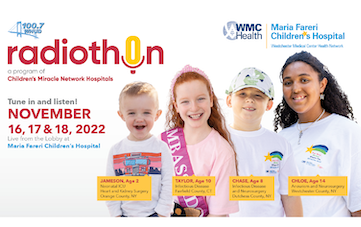 Music to Our Ears: 100.7 WHUD Radiothon for the Kids Returning to  Maria Fareri Children’s Hospital