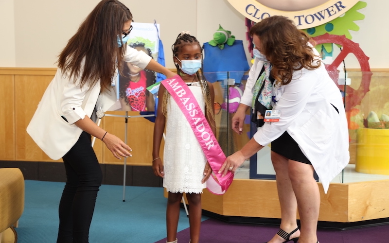 After Undergoing Stem Cell Transplant to Combat Sickle Cell Disease Girl, 7, Named Maria Fareri Children’s Hospital Ambassador